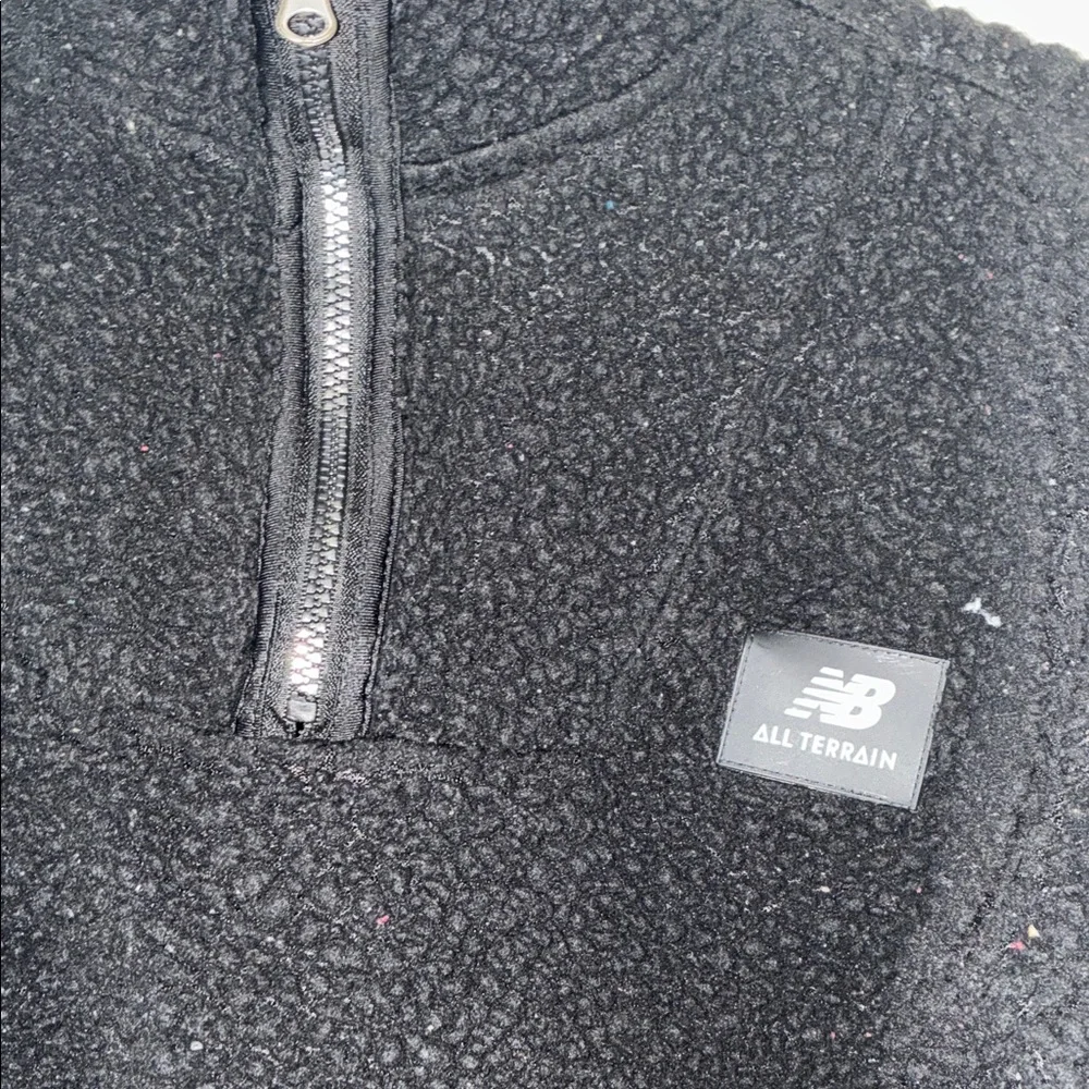 New Balance Boys Zip-Up Black Sweater